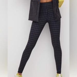 high waisted leggings With Houndstooth Pockets‎